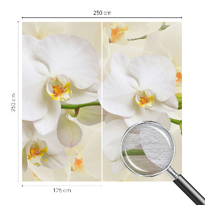 Fotobehang voor de slaapkamer met een bloemenpracht-ontwerp
