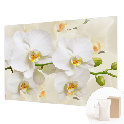 Fotobehang voor de slaapkamer met een bloemenpracht-ontwerp