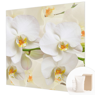 Fotobehang voor de slaapkamer met een bloemenpracht-ontwerp