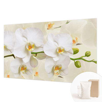 Fotobehang voor de slaapkamer met een bloemenpracht-ontwerp