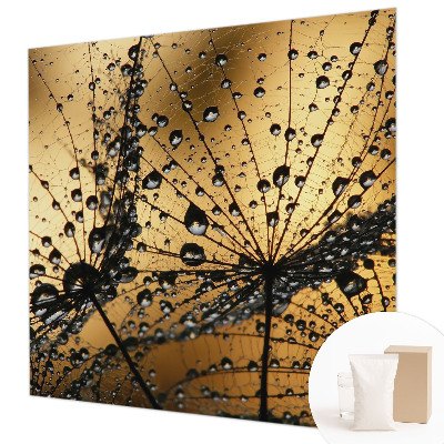 Fotobehang voor de woonkamer Fijne druppels