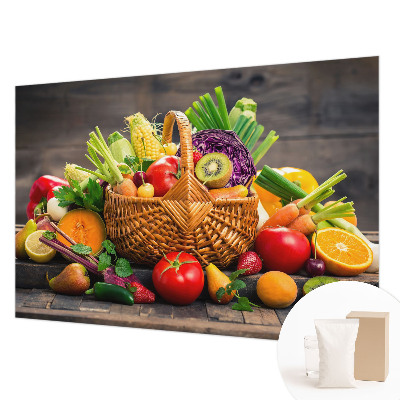 Modern fotobehang voor de woonkamer met een fruitig ontwerp