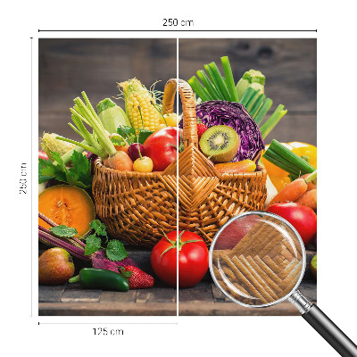 Modern fotobehang voor de woonkamer met een fruitig ontwerp