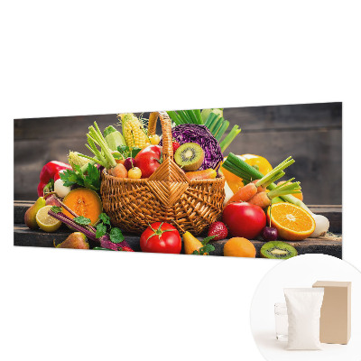 Modern fotobehang voor de woonkamer met een fruitig ontwerp