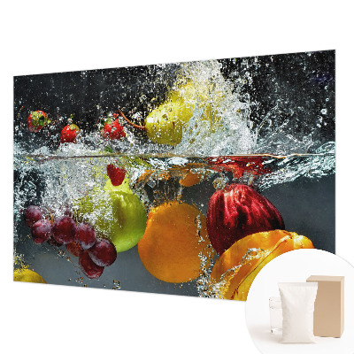 Premium fotobehang met het motief van fruit in water