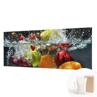 Premium fotobehang met het motief van fruit in water