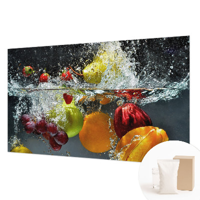 Premium fotobehang met het motief van fruit in water