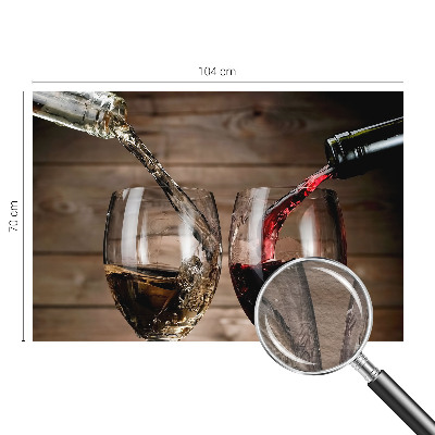 Luxe fotobehang met een afbeelding van een glas wijn
