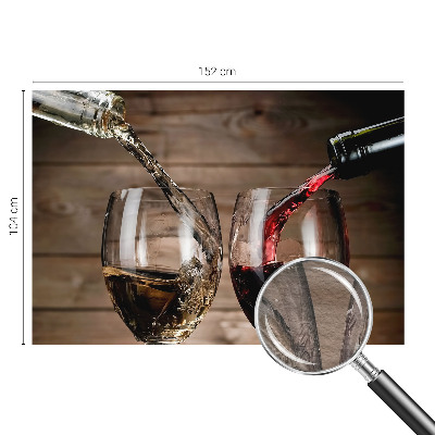 Luxe fotobehang met een afbeelding van een glas wijn