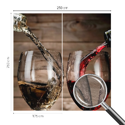 Luxe fotobehang met een afbeelding van een glas wijn