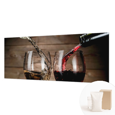 Luxe fotobehang met een afbeelding van een glas wijn