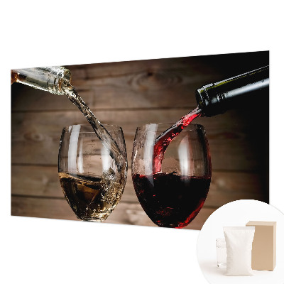 Luxe fotobehang met een afbeelding van een glas wijn