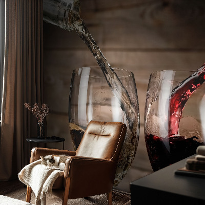 Luxe fotobehang Glazen wijn