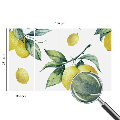 Hoogwaardig fotobehang Citroenmotief