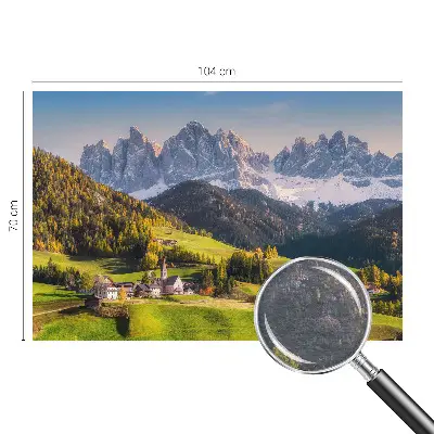 Groot fotobehang met een berglandschap