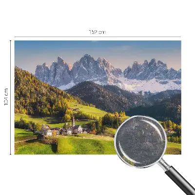 Groot fotobehang met een berglandschap
