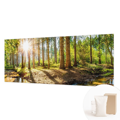 Vlies fotobehang Idylle in het bos