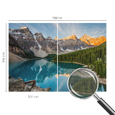 Vliesbehang fotobehang Bergreflectie