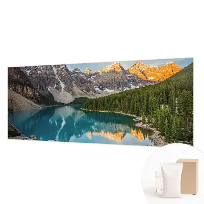 Vliesbehang fotobehang met een afbeelding van bergreflectie