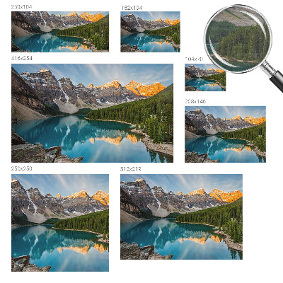Vliesbehang fotobehang Bergreflectie