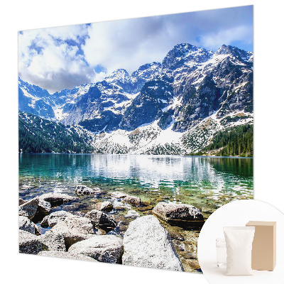 Vliesbehang fotobehang woonkamer Berglandschap