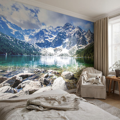 Vliesbehang fotobehang woonkamer Berglandschap