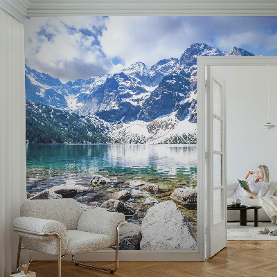 Vliesbehang fotobehang woonkamer Berglandschap