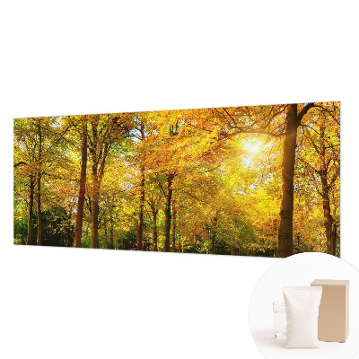 Vlies fotobehang op maat Gouden bladeren