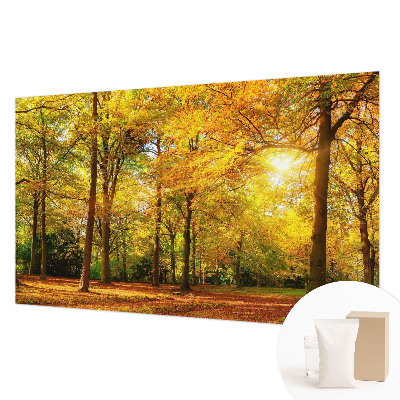 Vlies fotobehang op maat Gouden bladeren