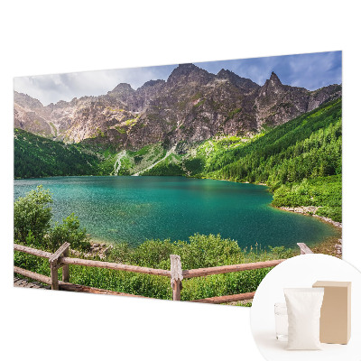 Foto behang op maat met een berglandschap als print