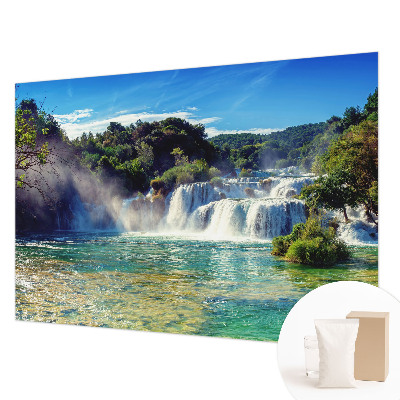 Fotobehang met een watervallandschap