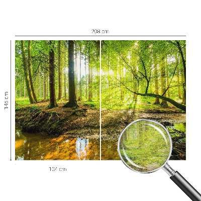 Muur behang Groen landschap