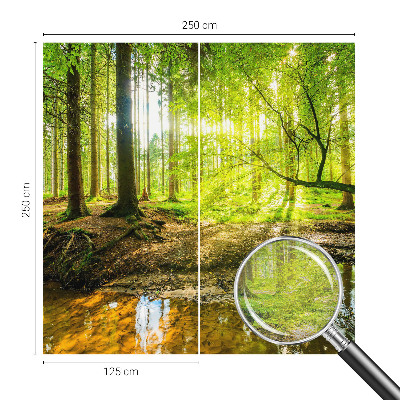 Muur behang Groen landschap