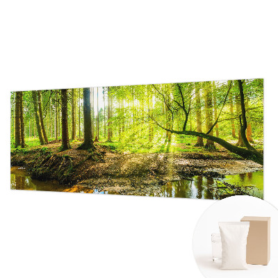 Muur behang Groen landschap