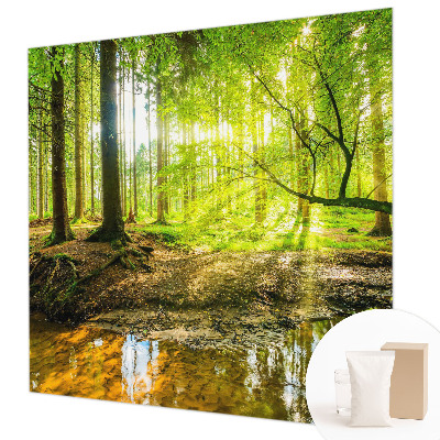 Muur behang Groen landschap
