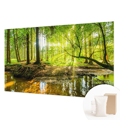 Muur behang Groen landschap