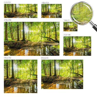 Muur behang Groen landschap