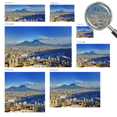 Fotobehang woonkamer Panorama aan zee