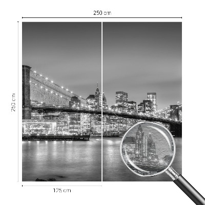 Fotobehang slaapkamer met de afbeelding 'De metropoolbrug'