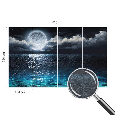 Fotobehang voor slaapkamer Nachtzee