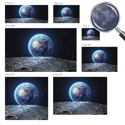 Fotobehang voor de slaapkamer met een kosmisch panorama als thema