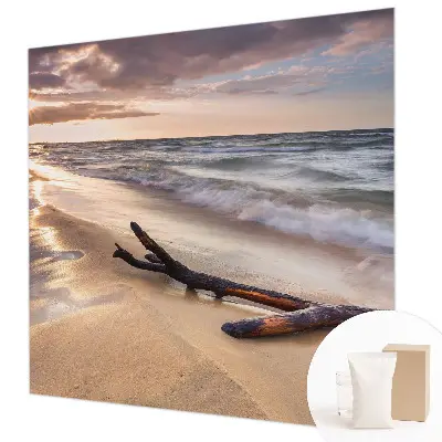 Modern fotobehang met motief van een westelijk strand
