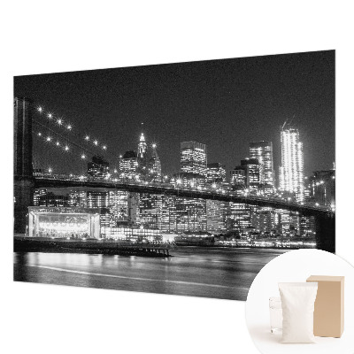 Fotobehang voor de woonkamer met een nachtelijk panorama