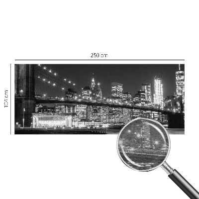 Fotobehang voor de woonkamer met een nachtelijk panorama