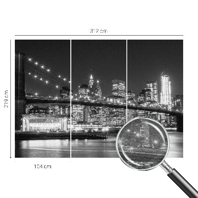 Fotobehang voor de woonkamer Nachtpanorama