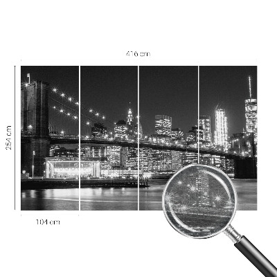 Fotobehang voor de woonkamer Nachtpanorama