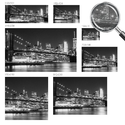 Fotobehang voor de woonkamer Nachtpanorama