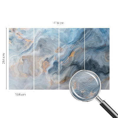 Premium fotobehang met kleurrijke abstracties als print