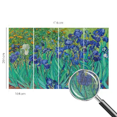 Kwalitatief fotobehang met tuinbloemen