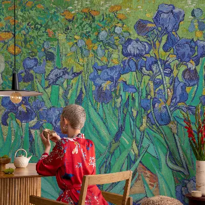Kwalitatief fotobehang met tuinbloemen